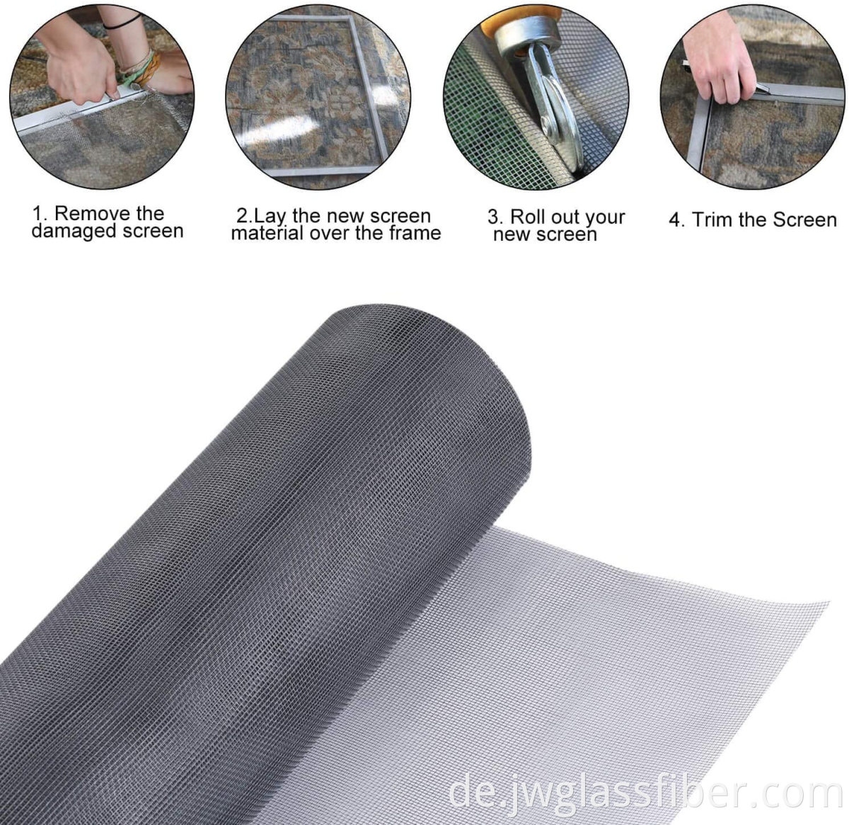 DIY Fiberglass Fenster Bildschirm Reparaturkit